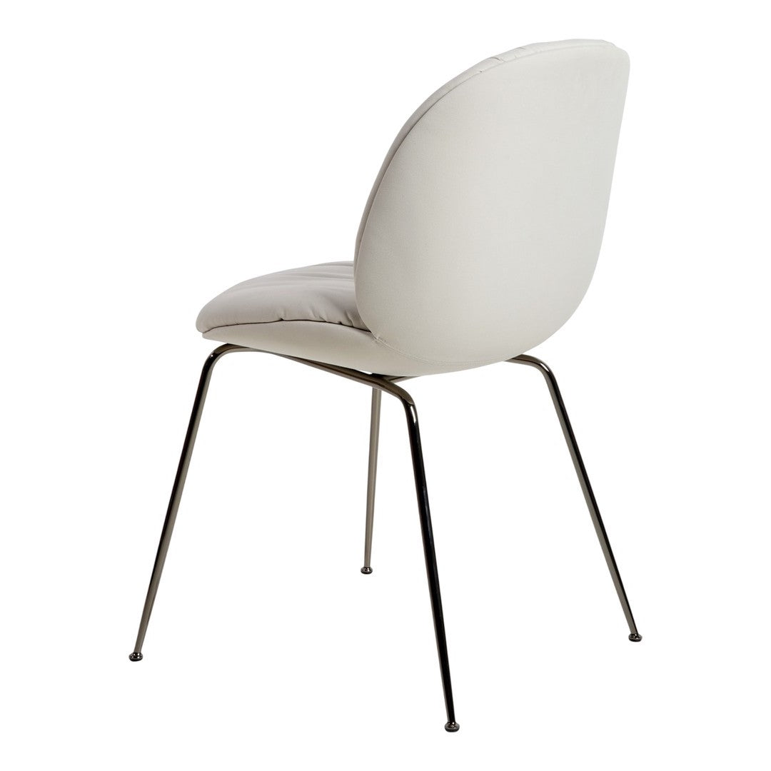 Beetle Soft Dining Chair - Conic Base - Fully Upholstered