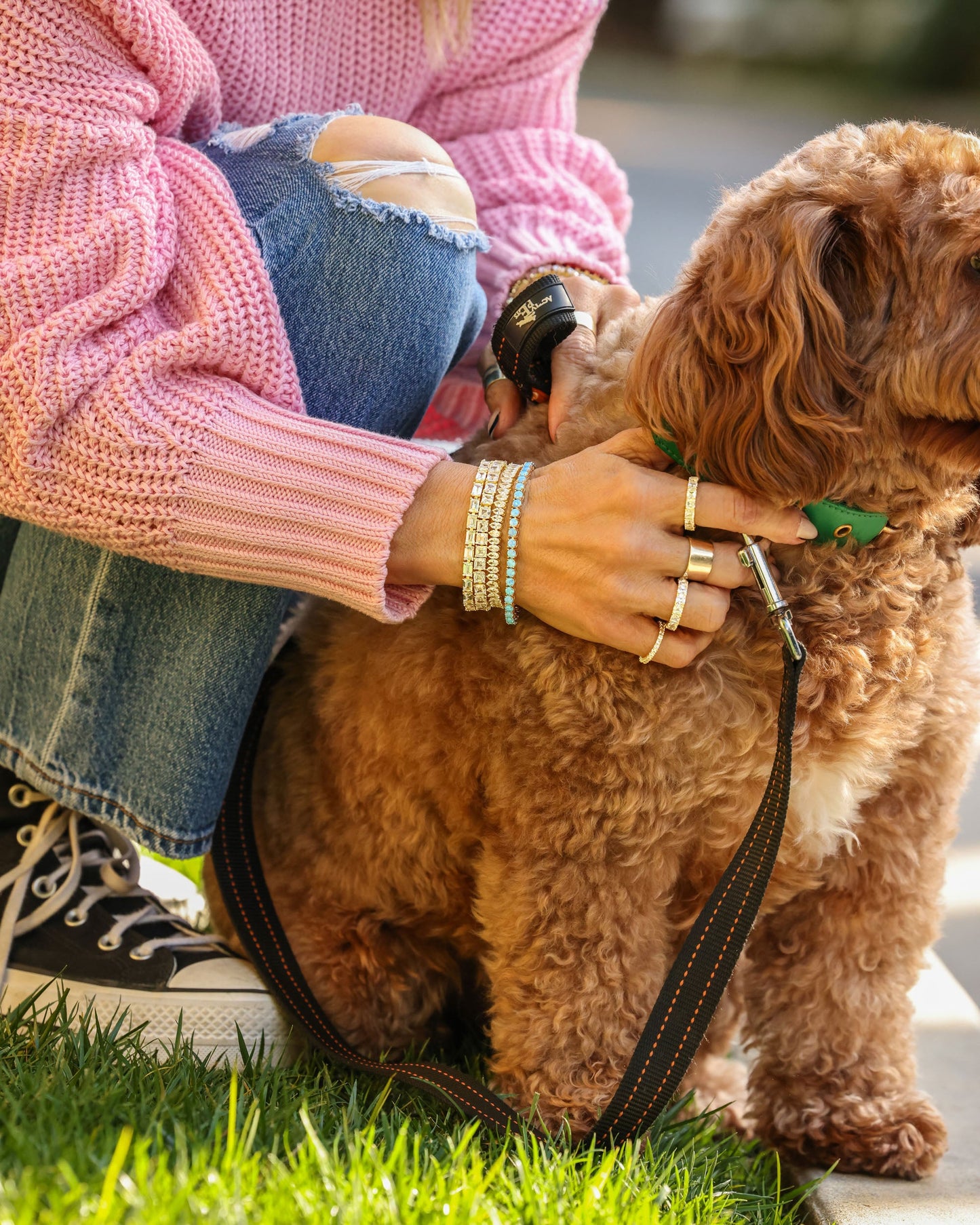 Grand Heiress Tennis Bracelet 4mm - Silver|Blue Opal