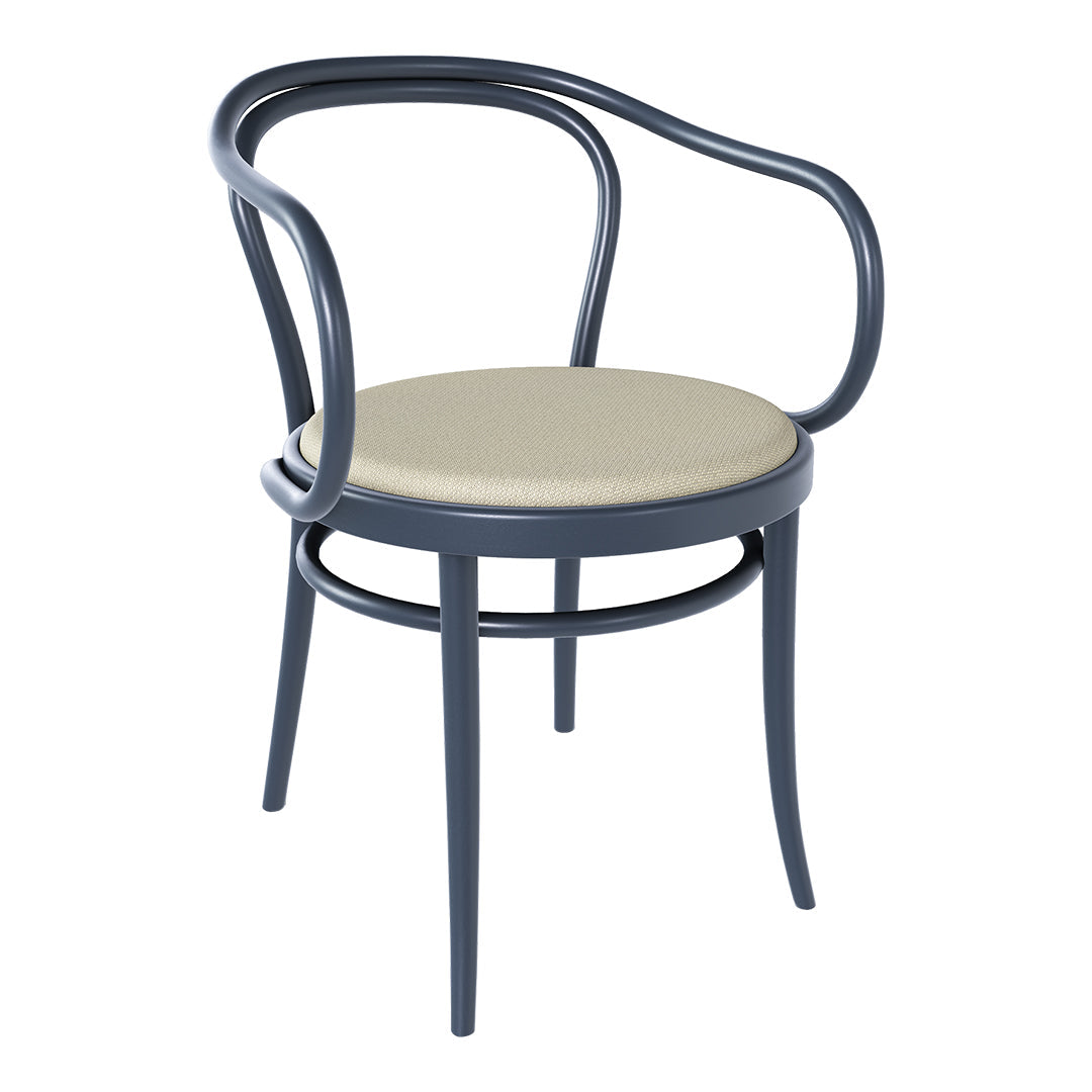 Armchair 30 - Seat Upholstered - Beech Pigment Frame