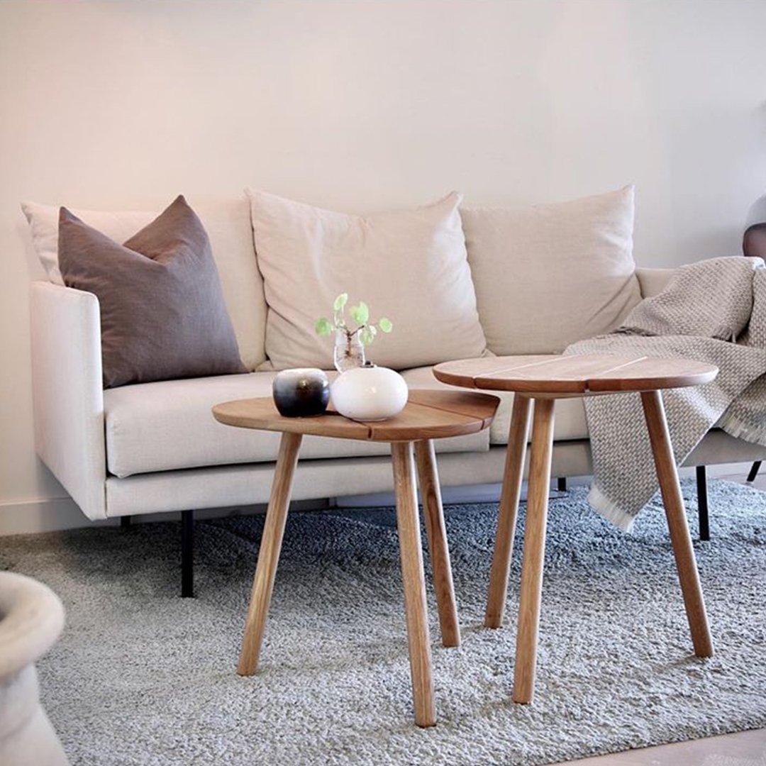 Bruse Triangular Sofa Table