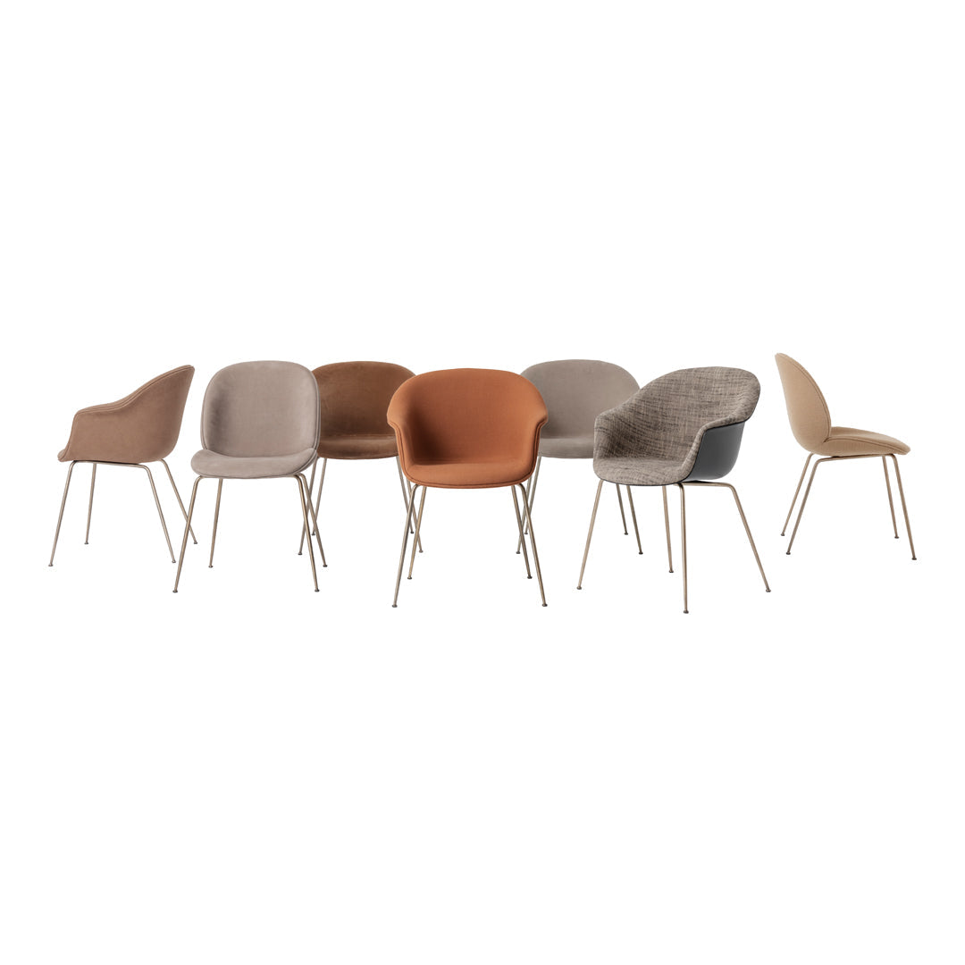 Bat Dining Chair - Conic Base - Fully Upholstered