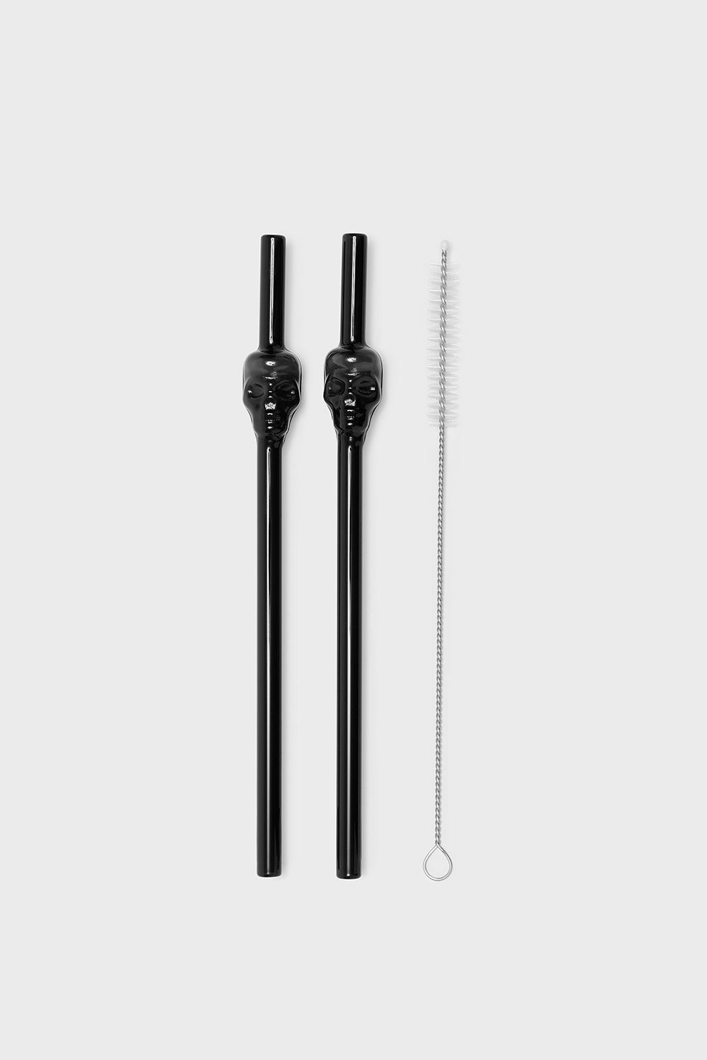 Cranium Skull Drinking Straws And Brush Set