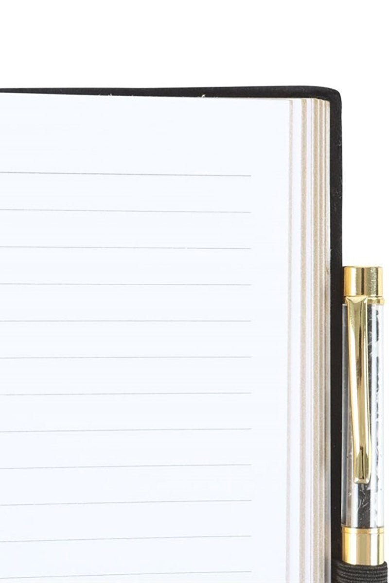 Astrology Wheel Journal with Black Obsidian Pen