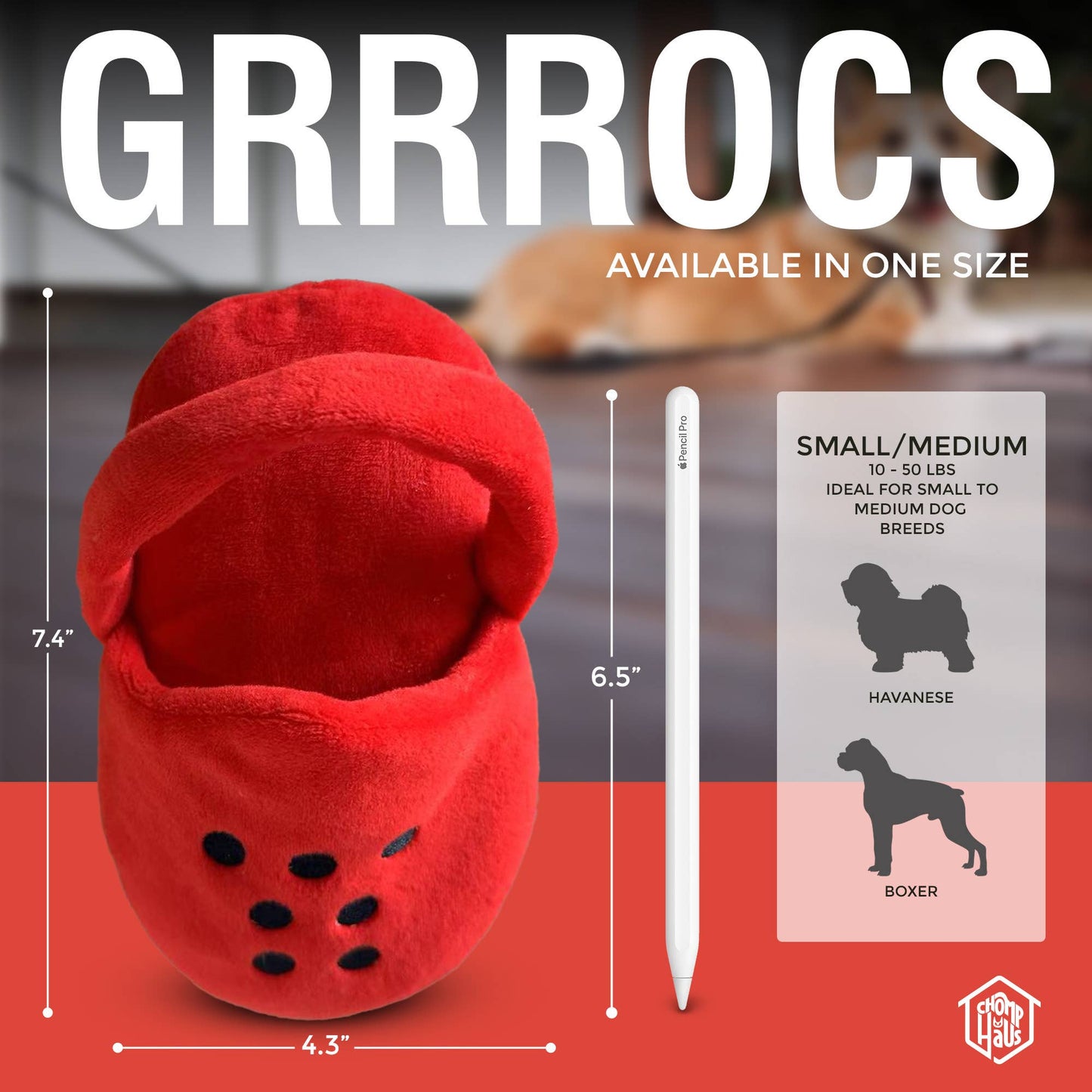 Chomp Haus - Grrrocs – Plush Squeaky Designer Dog Toy