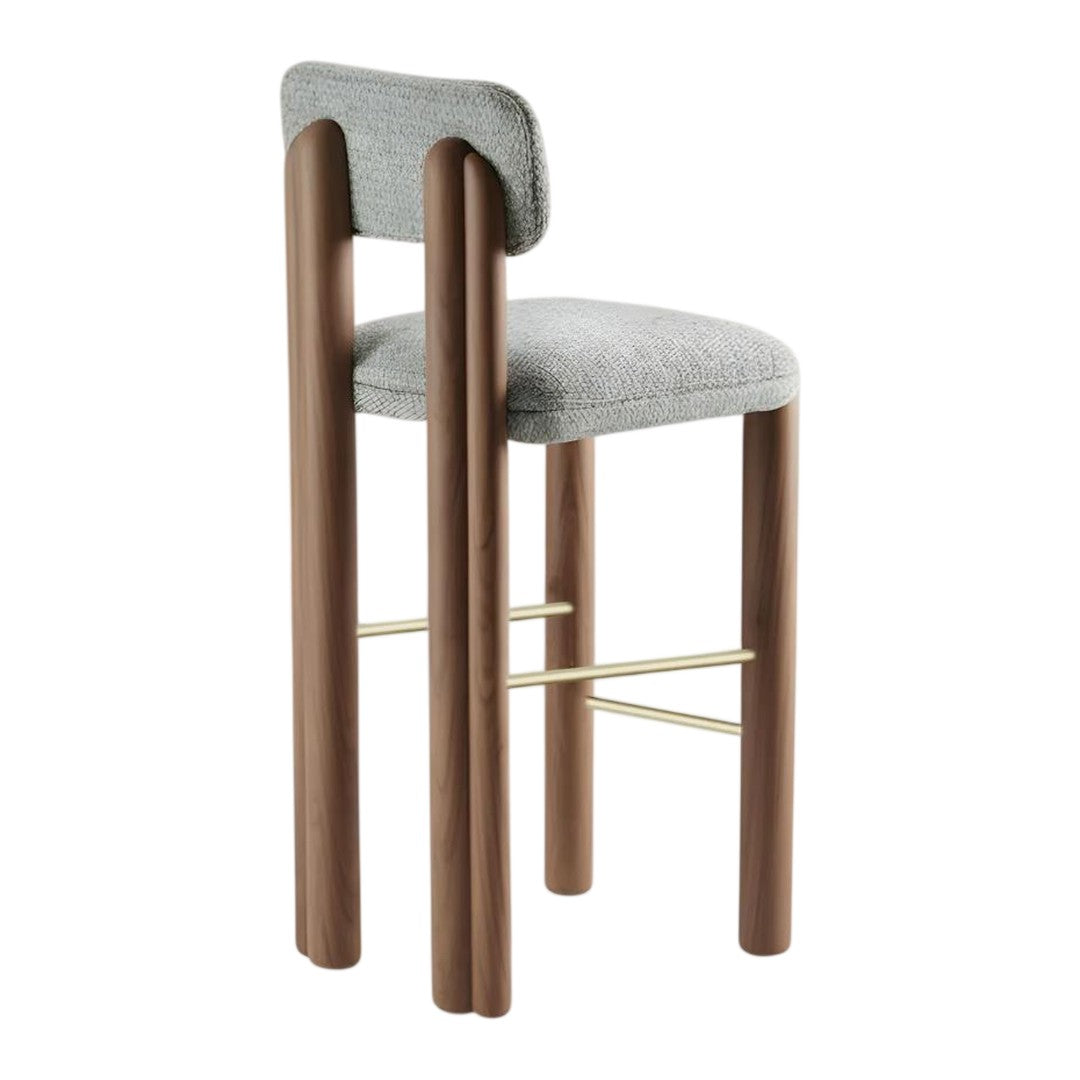 Camelia Bar Chair - Wood Legs