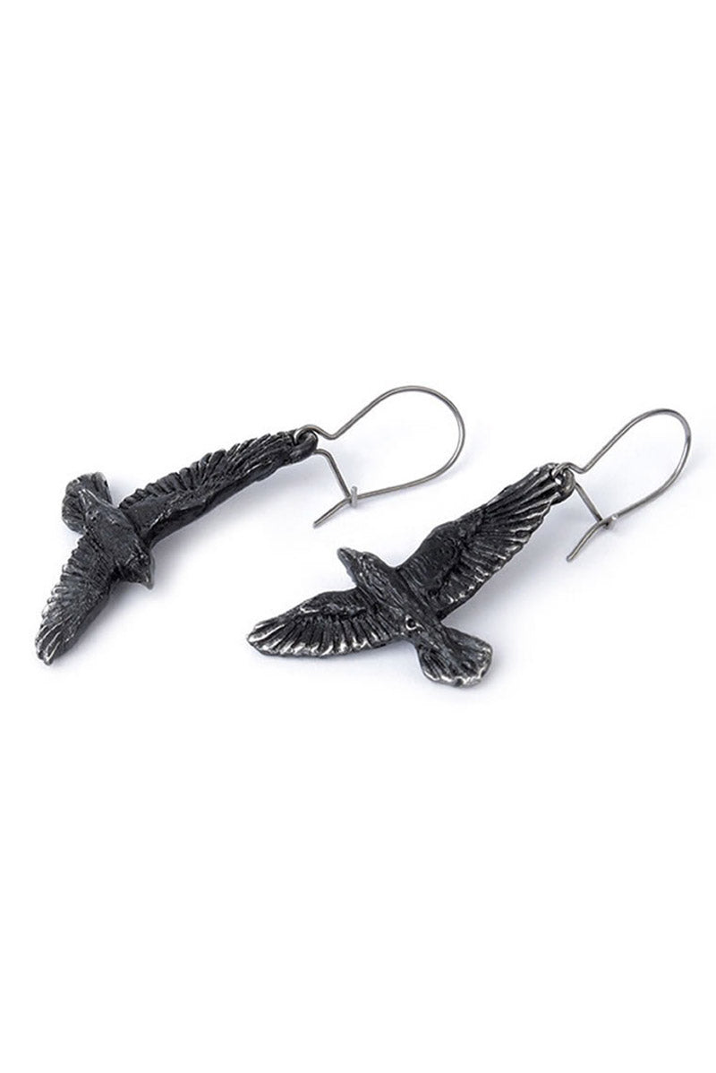 Black Raven Earrings