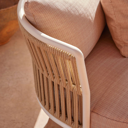 Amba Woven Outdoor 3-Seater Sofa w/ Armrest