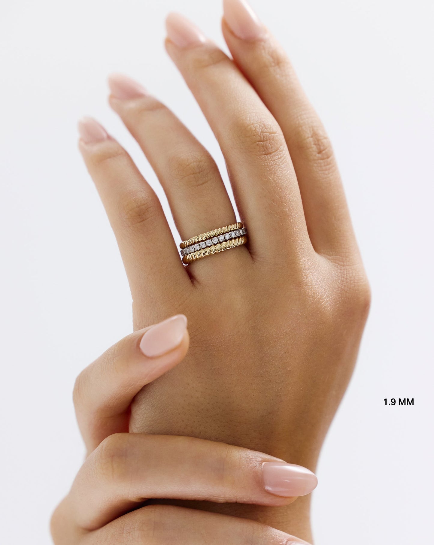 1.9 mm Personalized Perfect Pavé Diamond Ring