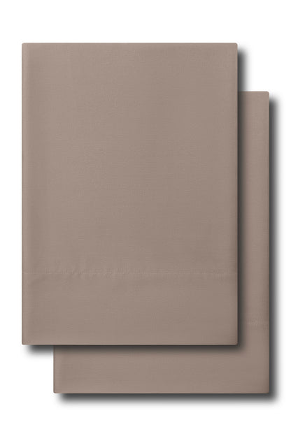 Bamboo Sateen Pillowcase Set in Truffle