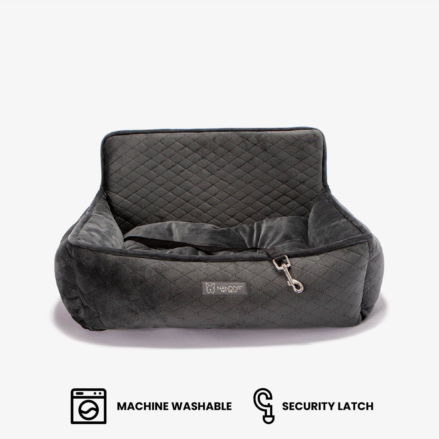 Nandog Pet Gear - The Car Seat Gray M