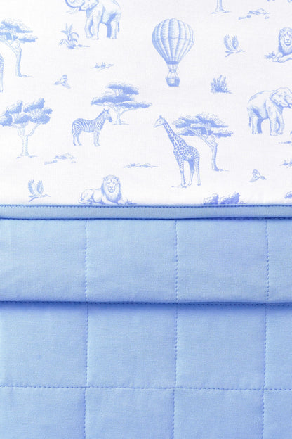 Toddler Blanket in Toile Safari 1.0