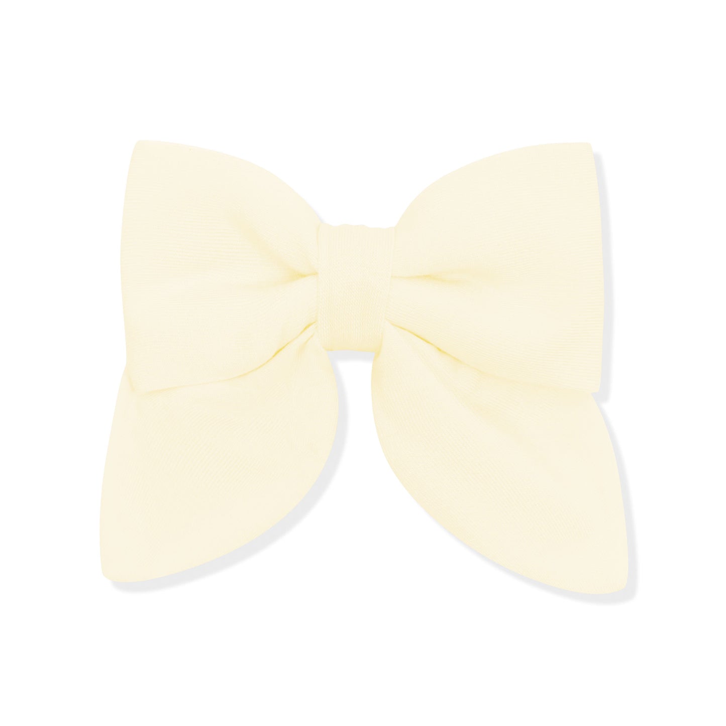 Medium Alligator Clip Bow in Chamomile