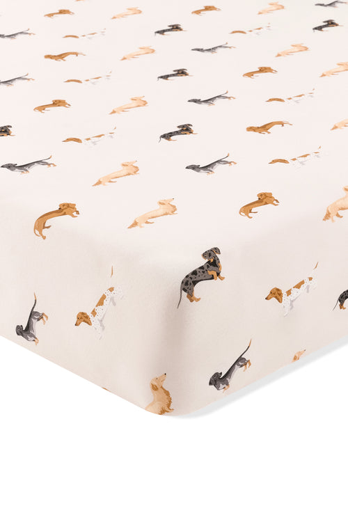 Crib Sheet in Dachshund