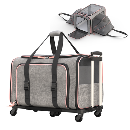 Katziela - Katziela Rolling Rover Airline Compliant Expandable Wheeled Pet Carrier