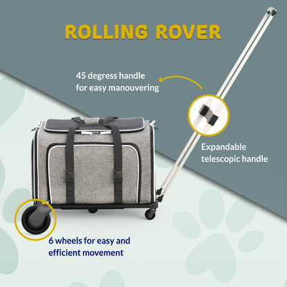 Katziela - Katziela Rolling Rover Airline Compliant Expandable Wheeled Pet Carrier
