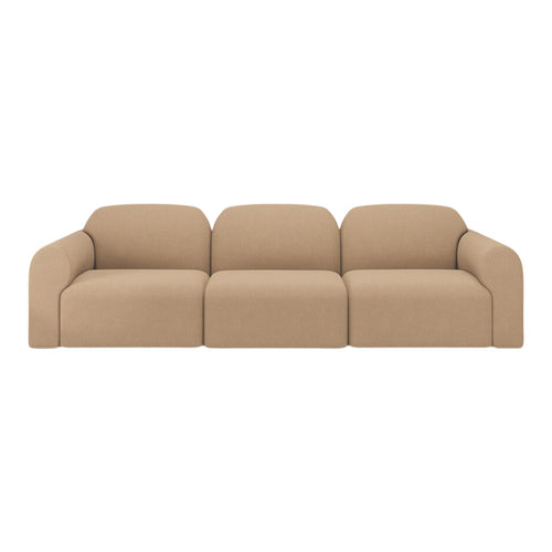 Bulky Pre-Configured Three-Seater Sofa