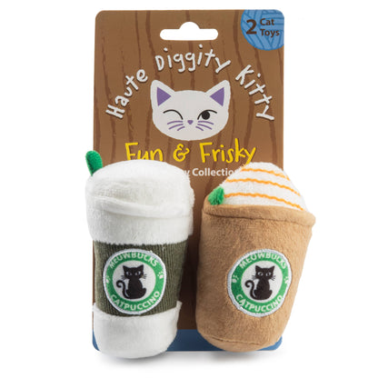 Haute Diggity Dog - Meowbucks (2 coffee cups) Organic Catnip Toys