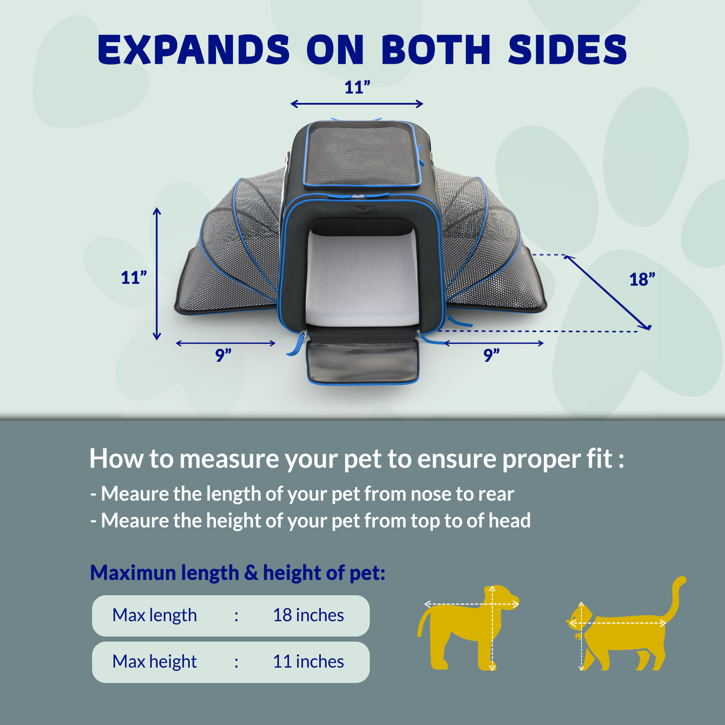 Katziela - Katziela Rolling Rover Airline Compliant Expandable Wheeled Pet Carrier