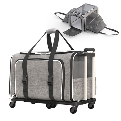 Katziela - Katziela Rolling Rover Airline Compliant Expandable Wheeled Pet Carrier