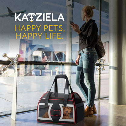 Bone Cruiser Pet Carrier with Removable Wheels - 2 Options: Gray and Red