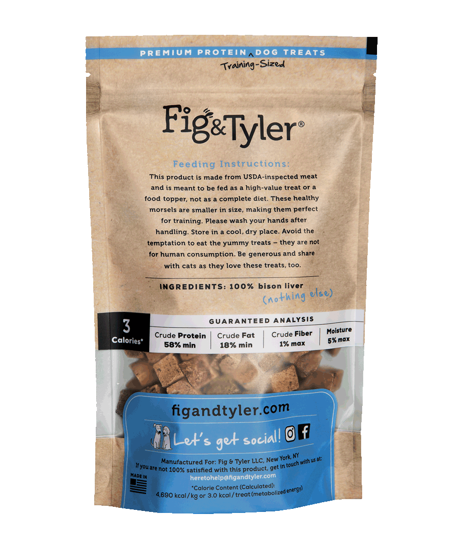 Fig & Tyler - Freeze-Dried Bison Liver Morsels