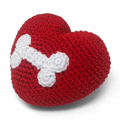 Dogo Pet - Crochet Toy - Bone Heart