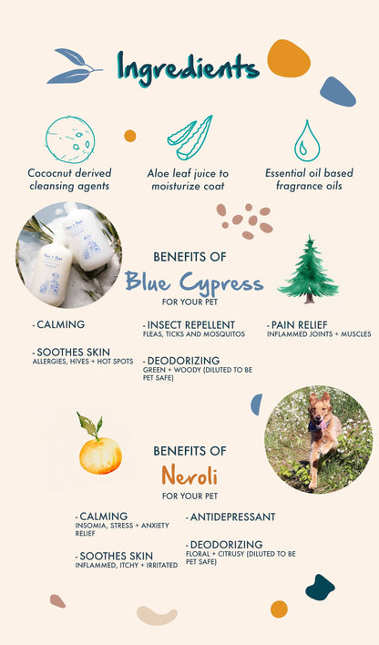 Pure + Good -  Dog & Cat Shampoo: Blue Cypress + Neroli