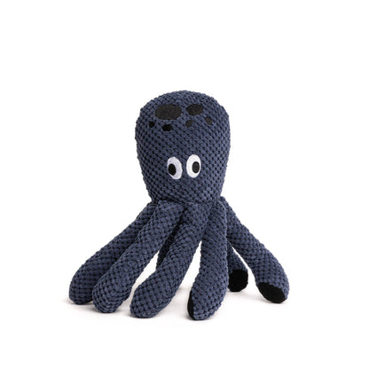 fabdog Floppy Octopus Plush Dog Toy: Ink:#073073 / Small