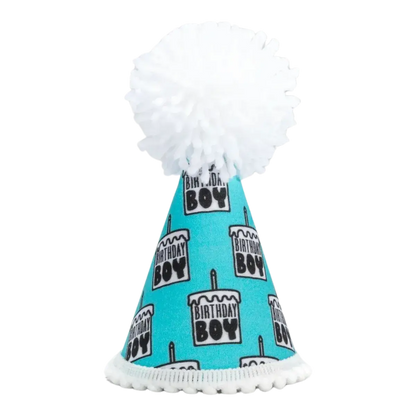 Pup Party Hats - Birthday Boy Black Ink Party Hat