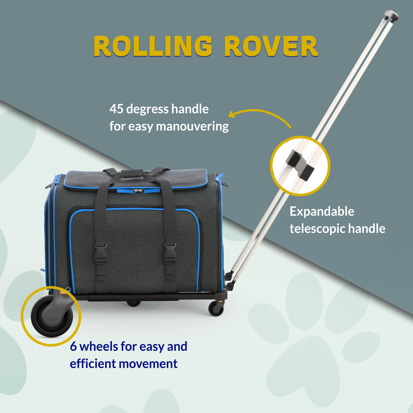 Katziela - Katziela Rolling Rover Airline Compliant Expandable Wheeled Pet Carrier
