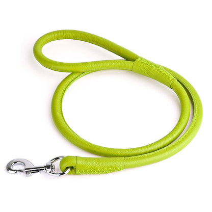 Dogline - Soft Leather Round Lead