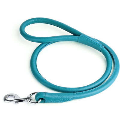 Dogline - Soft Leather Round Lead