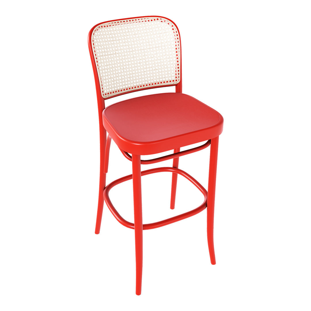 Barstool 811 - Veneer Seat & Cane Back
