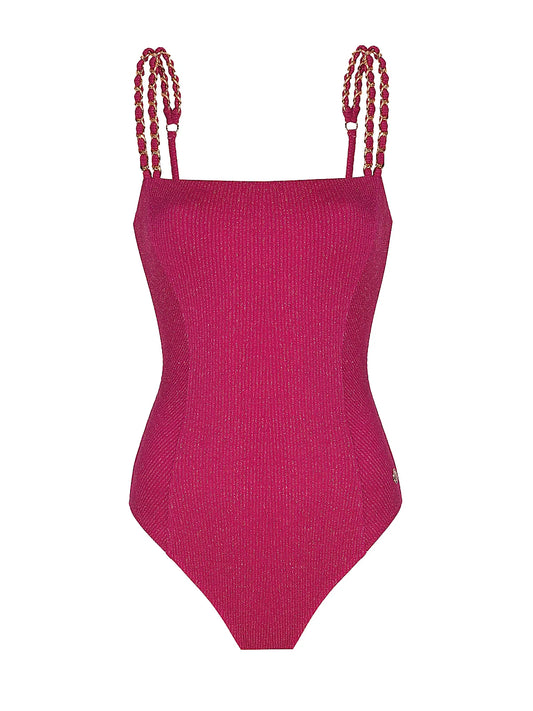 Patrice Rib Glitter One-Piece