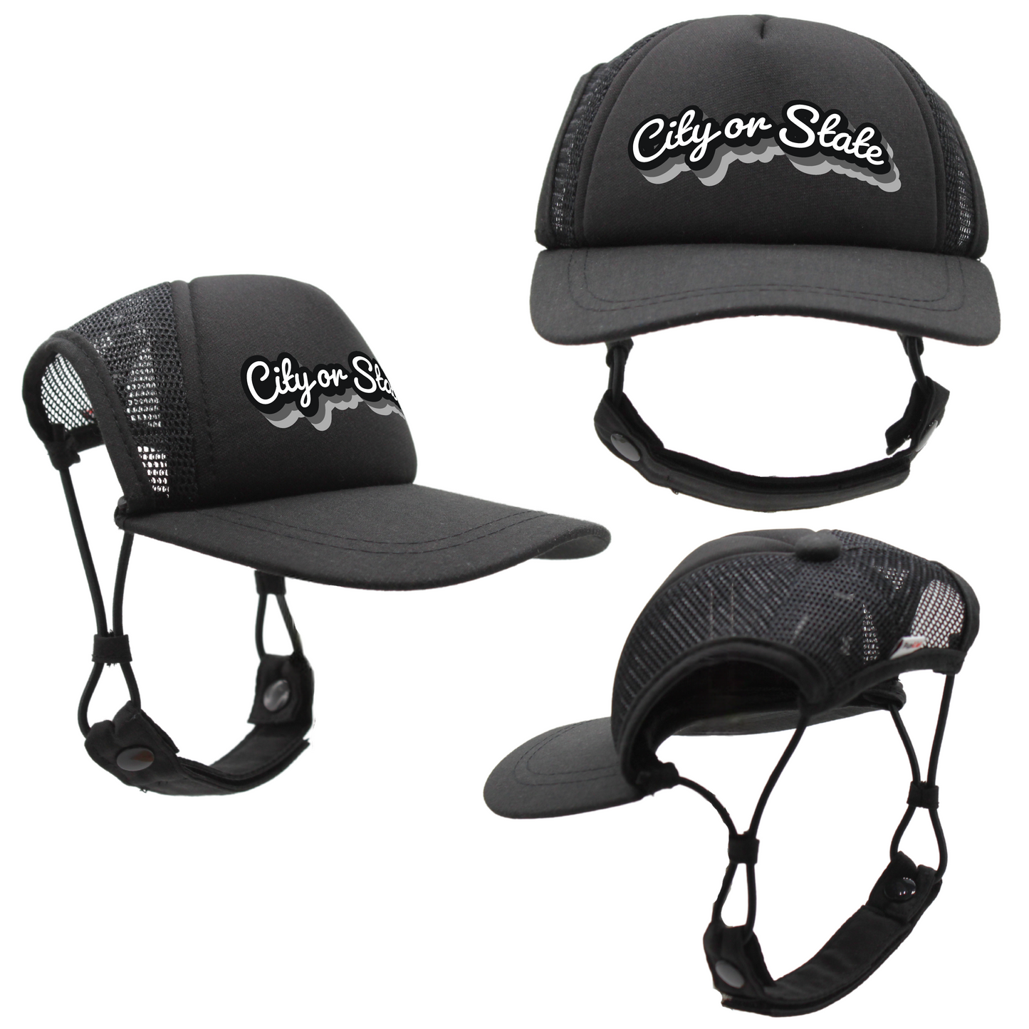 PupLid - Custom Retro Text | Trucker Hat for Dogs