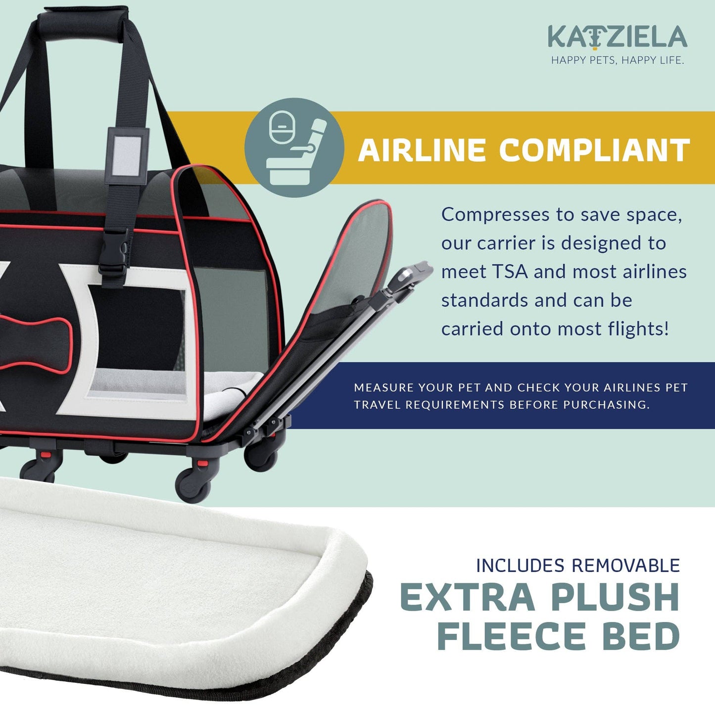 Bone Cruiser Pet Carrier with Removable Wheels - 2 Options: Gray and Red