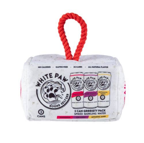Haute Diggity Dog - White Paw Grrriety Pack - Activity House  Burrow Dog Toy