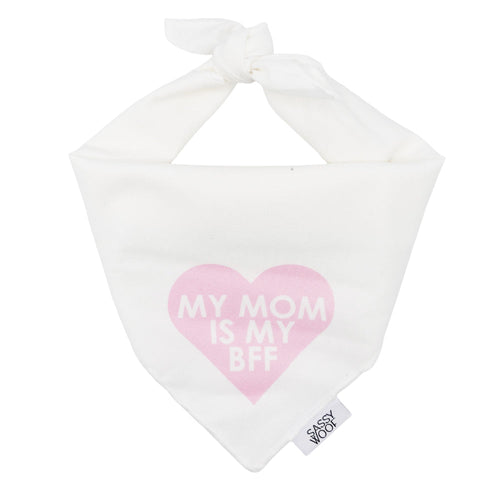 Dog Bandana - My Mom is my BFF (PINK)