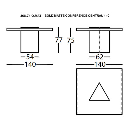 Bold Modular Conference Table - Matte Lacquered