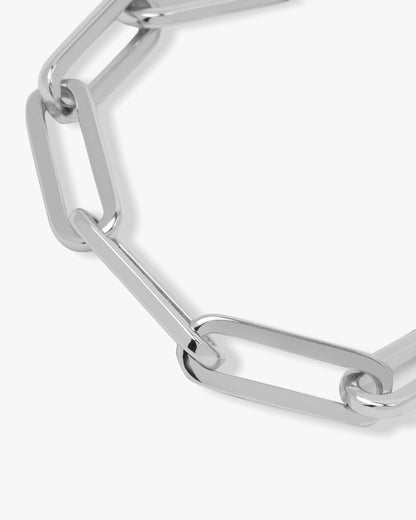 Carrie Chain Link Bracelet 8mm - Silver