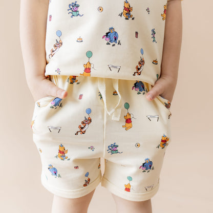 Short Sleeve Jogger Set in Winnie the Pooh Celebration