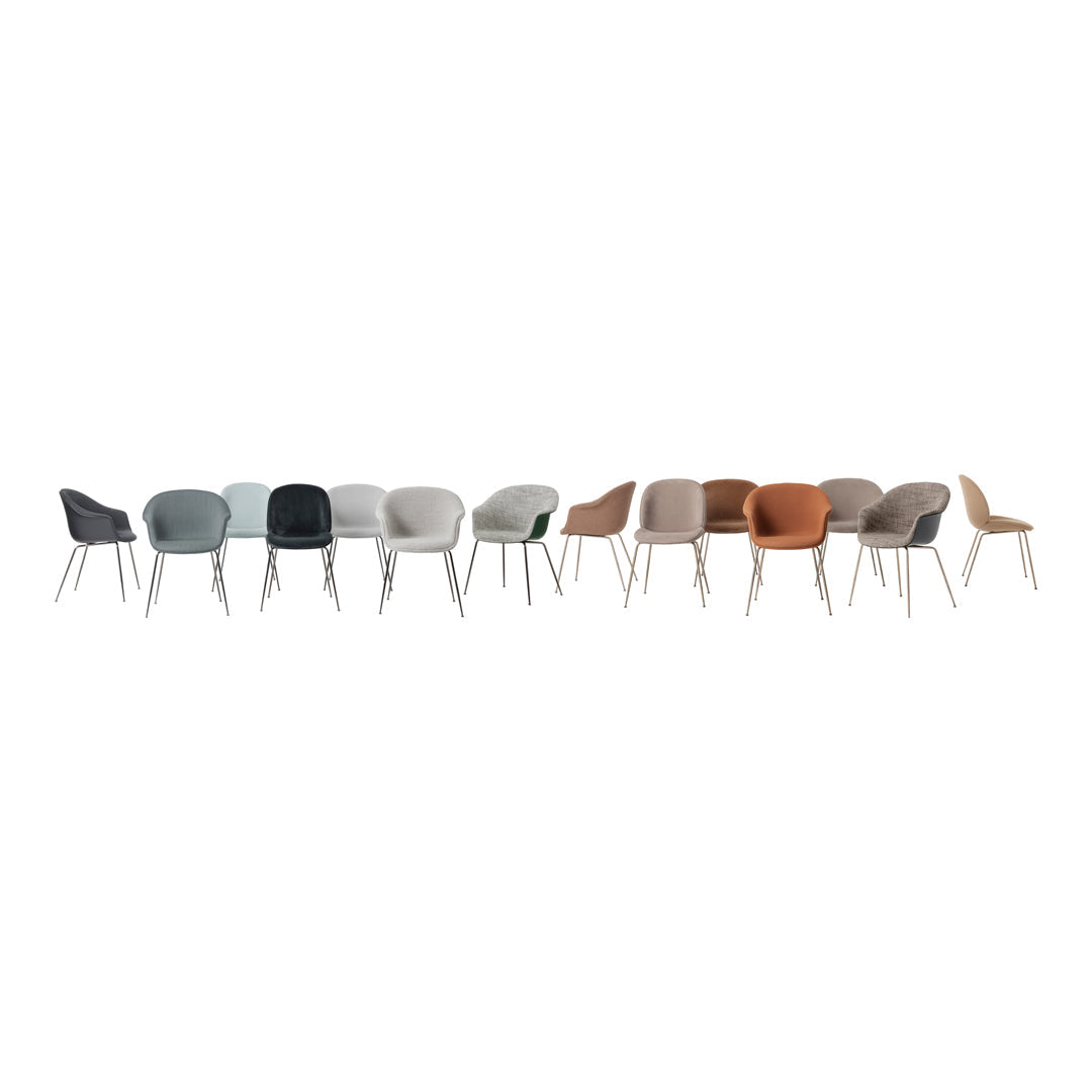 Bat Dining Chair - Conic Base - Fully Upholstered