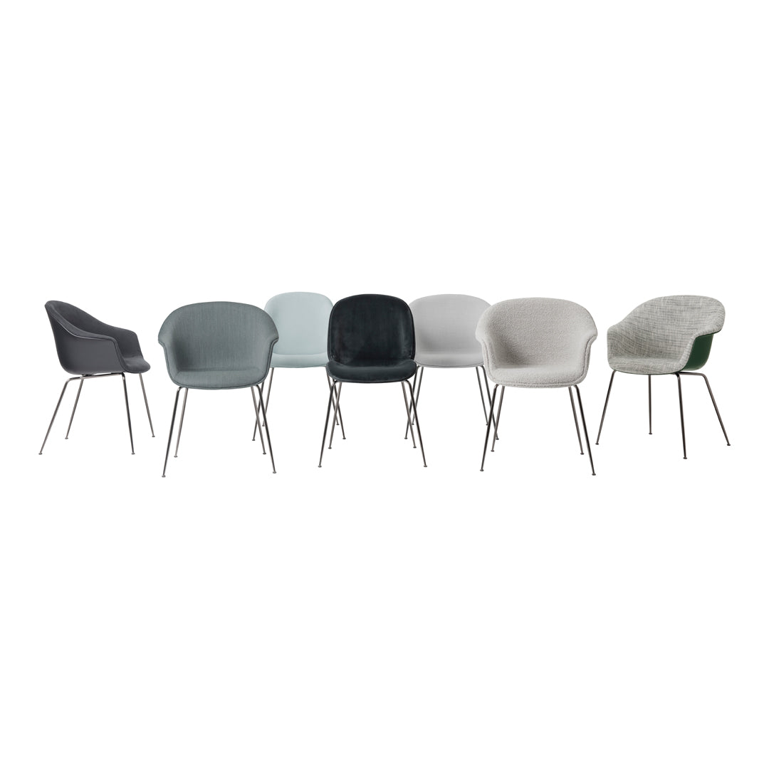Bat Dining Chair - Conic Base - Fully Upholstered