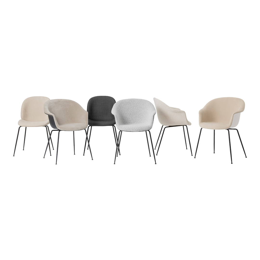 Bat Dining Chair - Conic Base - Fully Upholstered