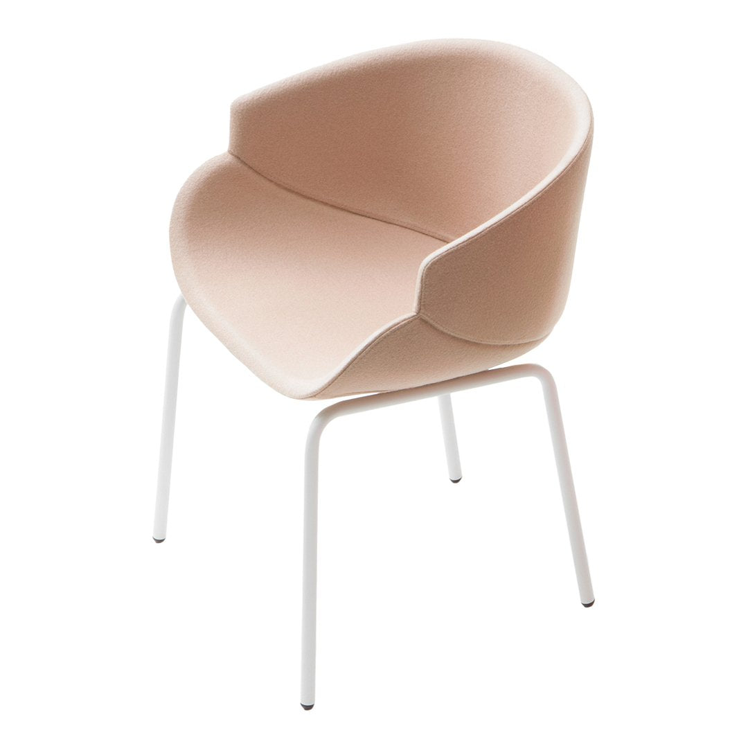 Bix Armchair - Metal Base - Upholstered