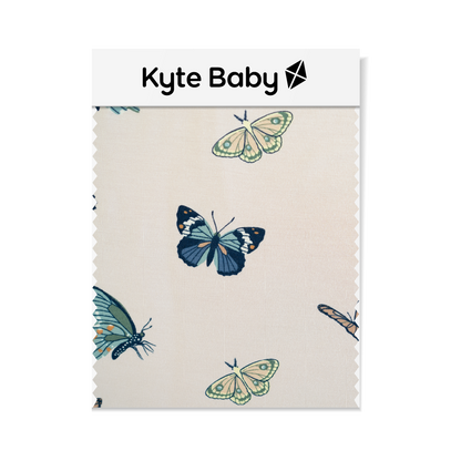 Crib Sheet in Blush Butterfly