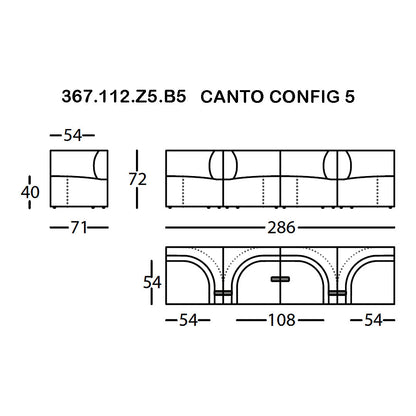 Canto Pre-configured Modular Sofa (Modules 1-7)
