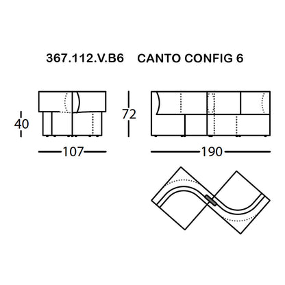Canto Pre-configured Modular Sofa (Modules 1-7)