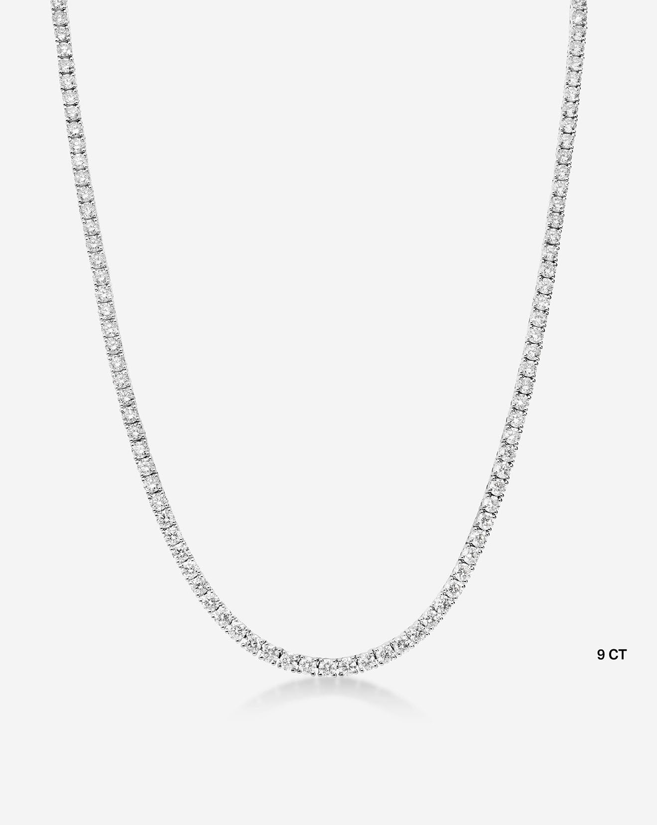 Classic Lab Diamond Tennis Necklace