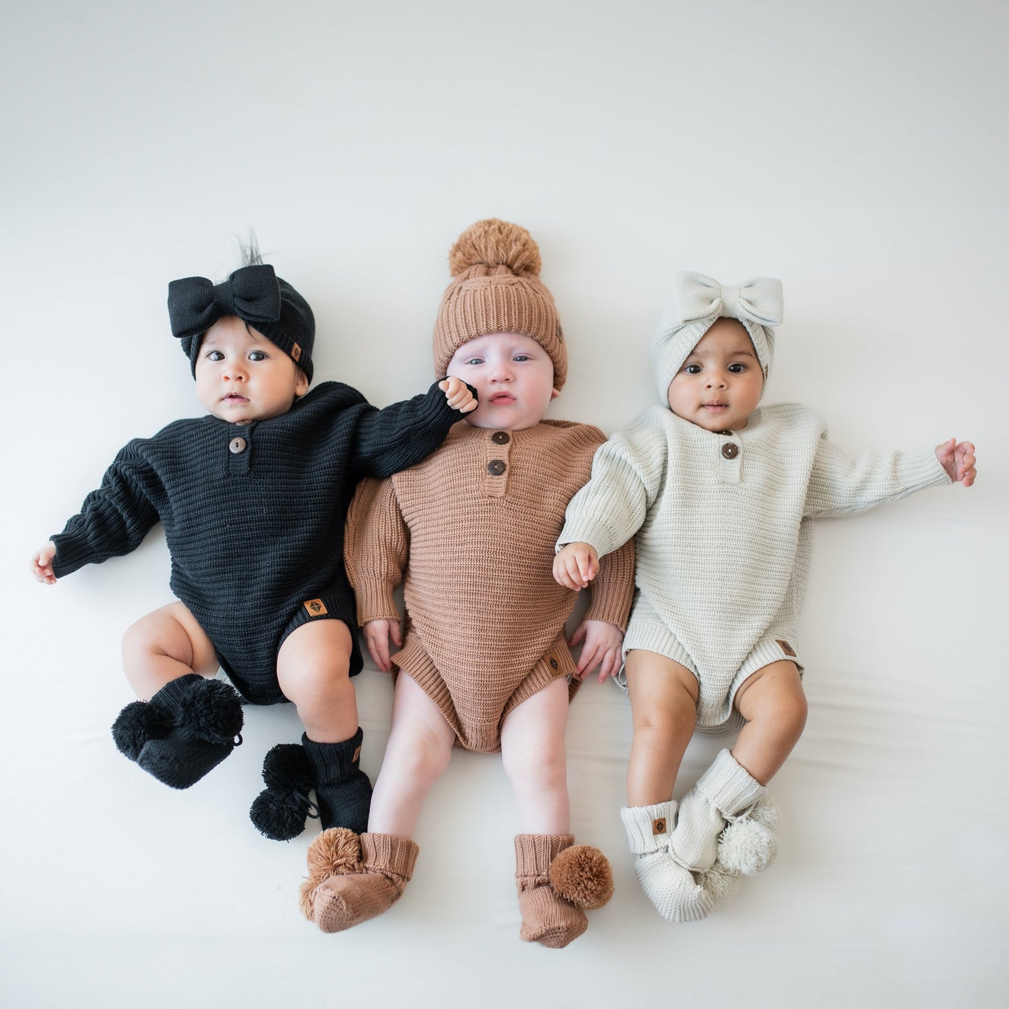 Chunky Knit Romper in Latte